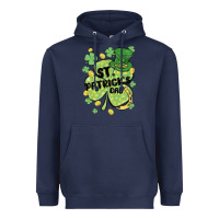 Navy st. patrick's day shamrock Heavyweight Hoodie - MaliasSmallBusiness