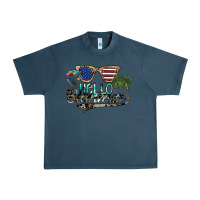 Midnight Navy hello summer Urban Heavy Tee - SublimationCraftShop