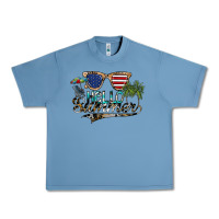 Pebble Blue hello summer Urban Heavy Tee - SublimationCraftShop
