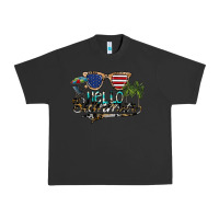 Pigment Black hello summer Urban Heavy Tee - SublimationCraftShop