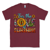Burgundy for the love of sunshine sunflower our lady of guadalupe Classic Tee - JahusDesignShop