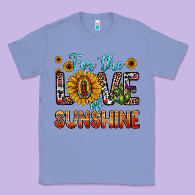For The Love Of Sunshine Sunflower Our Lady Of Guadalupe Classic Tee Designed By Jahusdesignshop