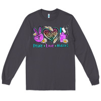 Smoke peace love nail art Long Sleeve Tee - AdoDesignShop