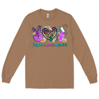 Toasted Coconut peace love nail art Long Sleeve Tee - AdoDesignShop