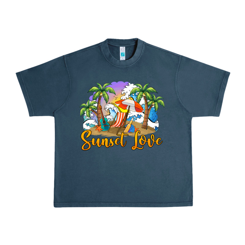 Sunset Love Urban Heavy Tee by BarkalooDesign | Teevron