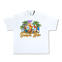 White sunset love Urban Heavy Tee - BarkalooDesign