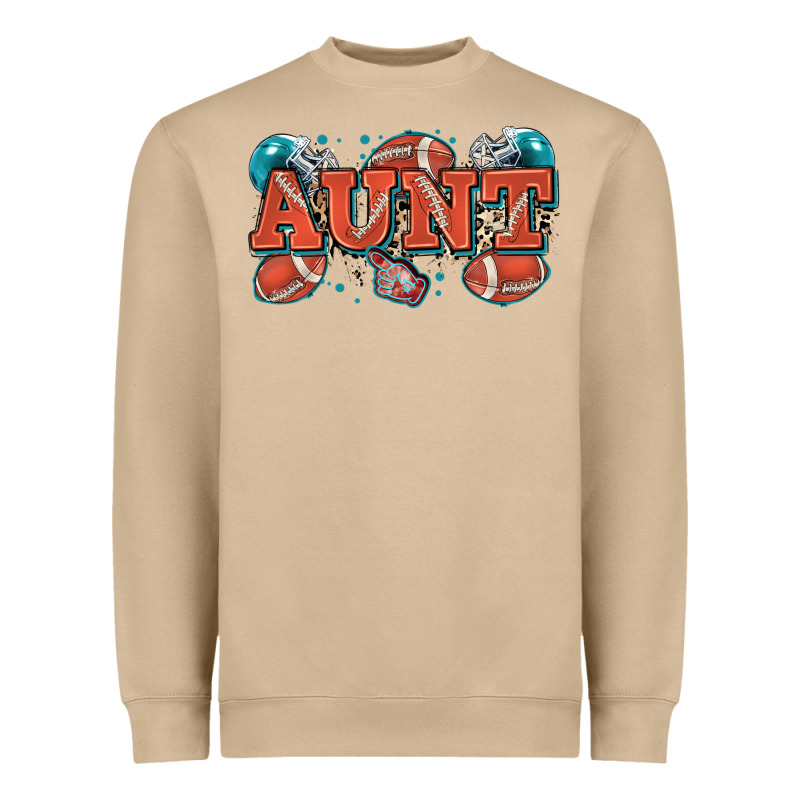 Aunt American Football Heavyweight Sweatshirt by Zillion Design Studio | Teevron
