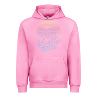 Fuchsia Pink The Adventure Begins Urban Hoodie - Bettercallsaul