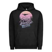 Pigment Black The Adventure Begins Urban Hoodie - Bettercallsaul