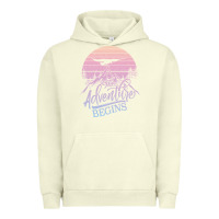 Pigment Pistachio The Adventure Begins Urban Hoodie - Bettercallsaul