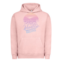 Pigment Salmon The Adventure Begins Urban Hoodie - Bettercallsaul