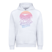 White The Adventure Begins Urban Hoodie - Bettercallsaul