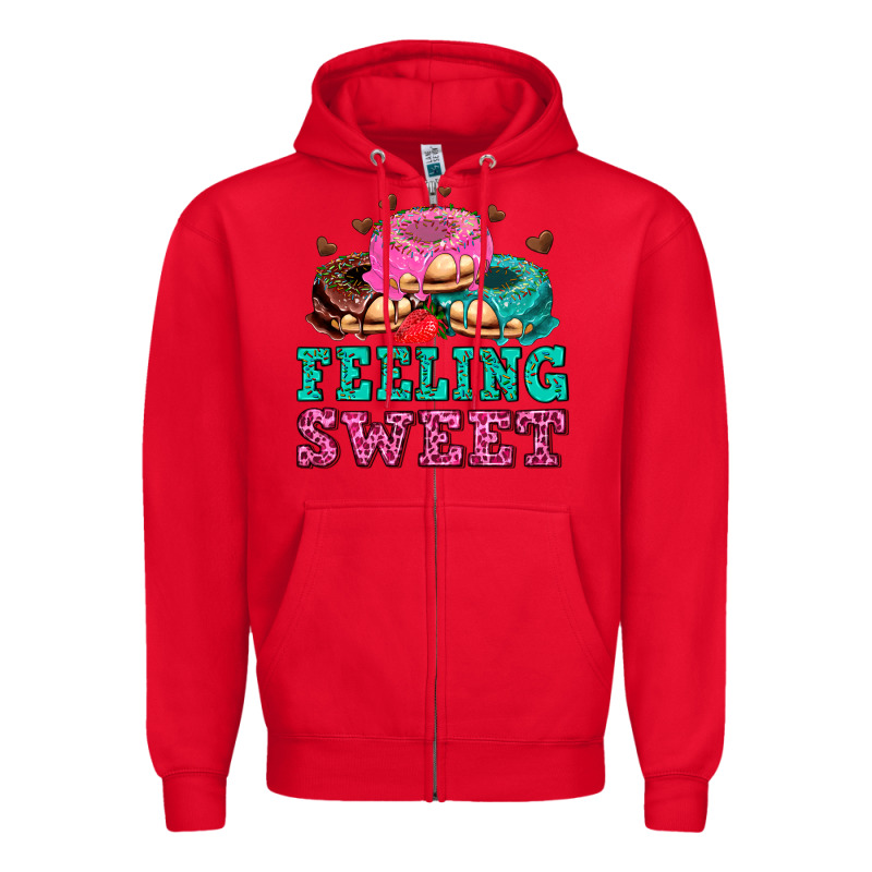 Feeling Sweet Donuts Zipper Hoodie by AdoDesignShop | Teevron