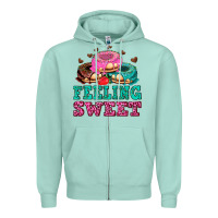 Seafoam feeling sweet donuts Zipper Hoodie - AdoDesignShop