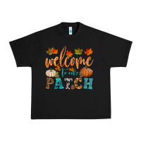 Black welcome to our patch Urban Heavy Tee - HRA Design Shop