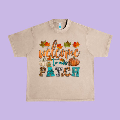 Welcome To Our Patch Urban Heavy Tee Designed By Hra Design Shop