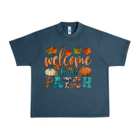 Midnight Navy welcome to our patch Urban Heavy Tee - HRA Design Shop