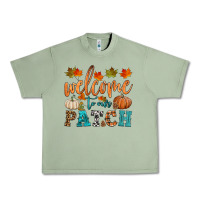 Oil Green welcome to our patch Urban Heavy Tee - HRA Design Shop