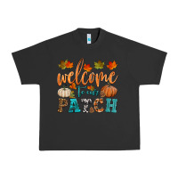 Pigment Black welcome to our patch Urban Heavy Tee - HRA Design Shop