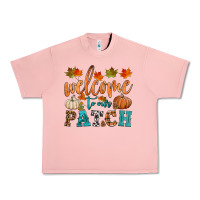 Salmon welcome to our patch Urban Heavy Tee - HRA Design Shop