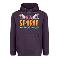 Plum holy spirit wonderful counselor Heavyweight Hoodie - MaliasSmallBusiness