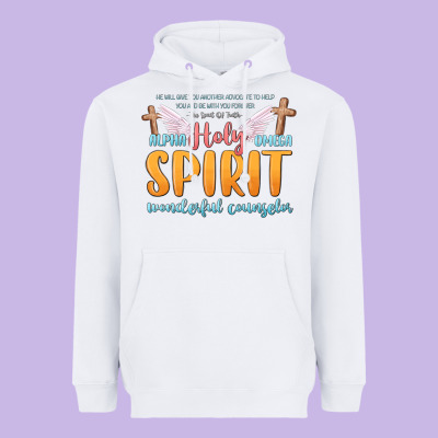 Holy Spirit Wonderful Counselor Heavyweight Hoodie Designed By Maliassmallbusiness