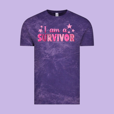 I Am A Survivor Breast Cancer Vintage Tee Designed By Texasbilliewilder