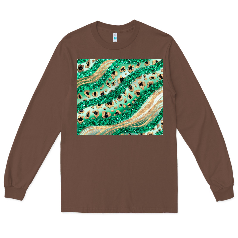 Green Glitter Long Sleeve Tee by JahusDesignShop | Teevron
