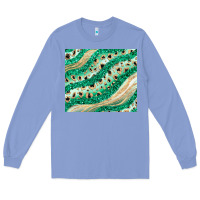 Colony Blue green glitter Long Sleeve Tee - JahusDesignShop