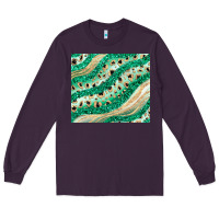 Plum green glitter Long Sleeve Tee - JahusDesignShop
