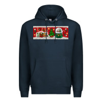 Navy noel Premium Hoodie - BundleAndBundleShop