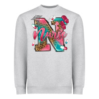 Heather Grey western nurse Heavyweight Sweatshirt - texasbilliewilder