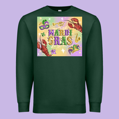 Mardi Gras Premium Sweatshirt Designed By Maliassmallbusiness