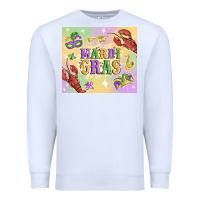 White mardi gras Premium Sweatshirt - MaliasSmallBusiness