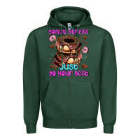 Sports Green donut stress just do your best Zipper Hoodie - AdoDesignShop