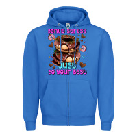 True Royal donut stress just do your best Zipper Hoodie - AdoDesignShop