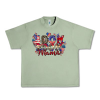 Oil Green Boom boom Mama 4th of july Urban Heavy Tee - CowGirlArtShop