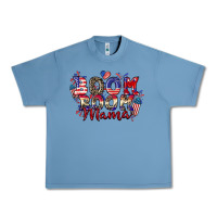 Pebble Blue Boom boom Mama 4th of july Urban Heavy Tee - CowGirlArtShop
