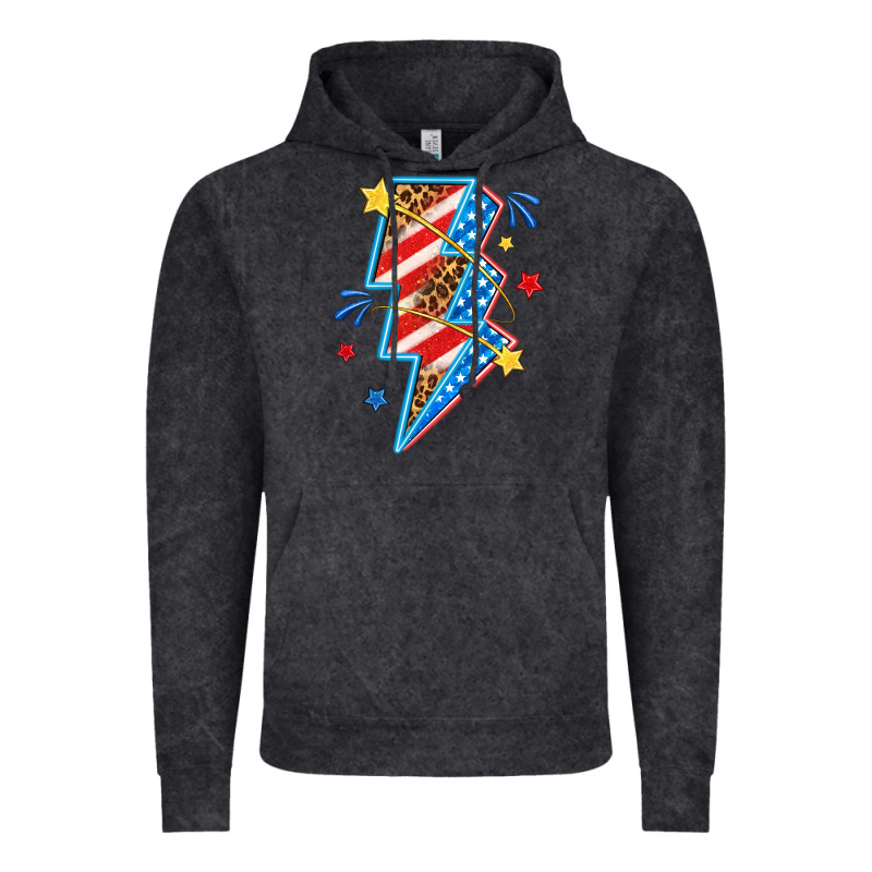 America Lightning Bolt Vintage Hoodie by texasbilliewilder | Teevron