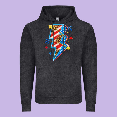 Vintage Hoodie America lightning bolt