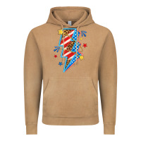 Vintage Camel America lightning bolt Vintage Hoodie - texasbilliewilder