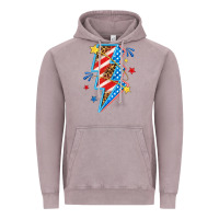 Vintage Zinc America lightning bolt Vintage Hoodie - texasbilliewilder