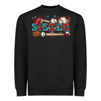 Black sister baseball Heavyweight Sweatshirt - Zillion Design Studio