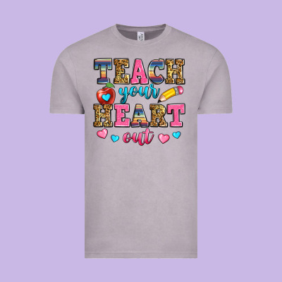 Teach Your Heart Out Vintage Tee Designed By Zillion Design Studio