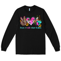 Black peace love hair stylist Long Sleeve Tee - AdoDesignShop