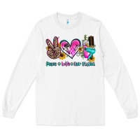 White peace love hair stylist Long Sleeve Tee - AdoDesignShop