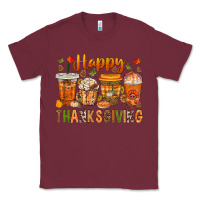 Burgundy western happy thanksgiving bbs Classic Tee - BundleAndBundleShop