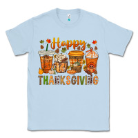 Dusty Blue western happy thanksgiving bbs Classic Tee - BundleAndBundleShop