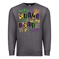 Charcoal Heather ain't no shame in my bead game Premium Sweatshirt - MaliasSmallBusiness