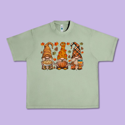 Fall Gnome Urban Heavy Tee Designed By Hra Design Shop